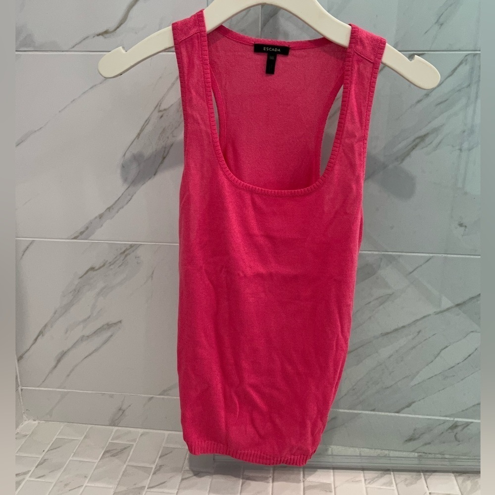 Escada Pink Sleeveless Tank Top